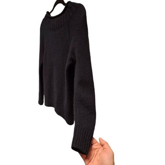 J Crew 100% Cashmere Sweater Women's Ribbed Scoop Neck Soft Blue Size Small - Picture 3 of 10